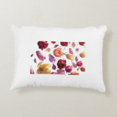 Elegant Scattered Floral Petal Modern Art  アクセントクッション (裏面)