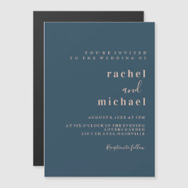 Elegant schlichte マグネット招待状