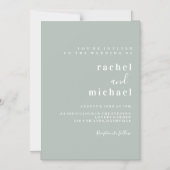 Elegant schlichte マグネット招待状 (正面)