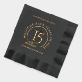 Elegant School College University 15-Year Reunion 箔ナプキン (左)