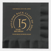 Elegant School College University 15-Year Reunion 箔ナプキン (正面)
