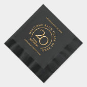 Elegant School College University 20-Year Reunion 箔ナプキン (右)