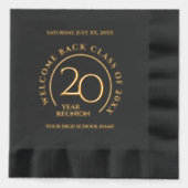 Elegant School College University 20-Year Reunion 箔ナプキン (正面)