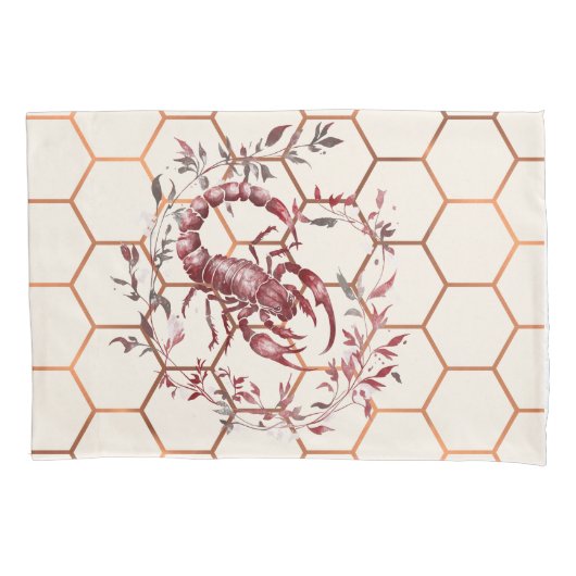 Elegant Scorpio 枕カバー (正面)