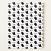 Elegant Scorpio Zodiac Cat Planner Notebook プランナー手帳 (裏面)