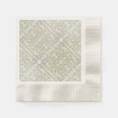 Elegant Scribble 縁ありカクテルナプキン (正面)