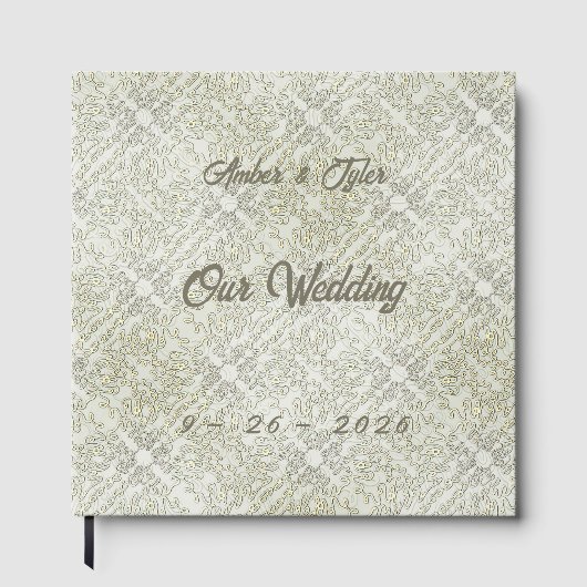 Elegant Scribble Pattern ゲストブック (正面)