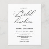 Elegant Script Bridal luncheon Invitation (正面)