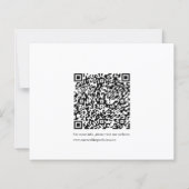 Elegant Script Calligraphy & QR Code Save The Date (裏面)