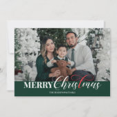 Elegant Script Christian Christmas Photo シーズンカード (正面)