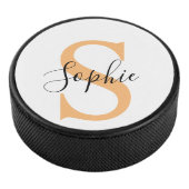 Elegant Script Custom Name Personalized Gift アイスホッケーパック (3/4)