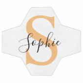 Elegant Script Custom Name Personalized Gift サッカーボール (フラット)