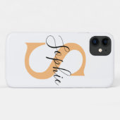Elegant Script Custom Name Personalized Gift Case-Mate iPhoneケース (裏面(横))