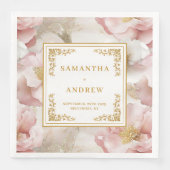 Elegant Script Dusty Pink Floral Fully Editable (正面)