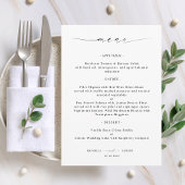 Elegant Script Engagement Wedding or Bridal Shower メニュー