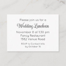 Elegant Script Extra Wedding Event Invitation