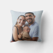 Elegant Script First Fathers Day 5 Photo Collage クッション (裏面)