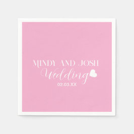 Elegant Script floating heart スタンダードカクテルナプキン