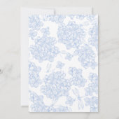 Elegant Script Floral Wedding Save The Date Card 招待状 (裏面)