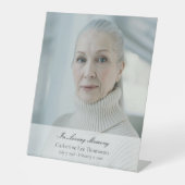 Elegant Script Funeral Tabletop Sign 台座サイン (正面)