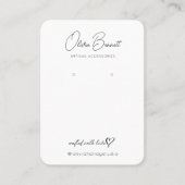 Elegant Script Heart Logo display holder 名刺 (正面)