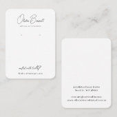 Elegant Script Heart Logo display holder 名刺 (正面/裏面)