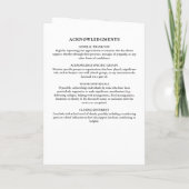 Elegant Script In Loving Memory Photo Memorial プログラム (裏面)