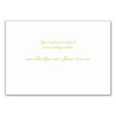 Elegant Script Island Citrus Accommodation Cards テーブルナンバー (裏面)