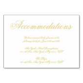 Elegant Script Island Citrus Accommodation Cards テーブルナンバー (正面)