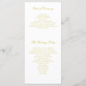 Elegant Script Island Citrus Wedding Programs プログラム (裏面)
