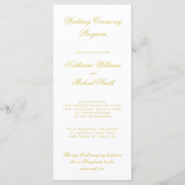 Elegant Script Island Citrus Wedding Programs プログラム