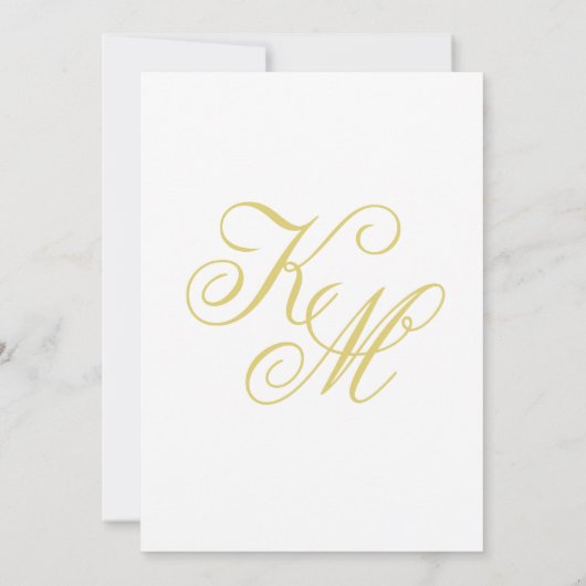 Elegant Script Island Citrus Wedding Save The Date 招待状 (裏面)