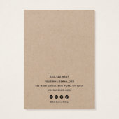 Elegant Script Kraft  Earring Display Holder (裏面)