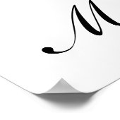 Elegant Script Merry Christmas ポスター (角)