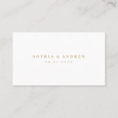 Elegant script minimal QR code website Insert card プレイスカード (裏面)