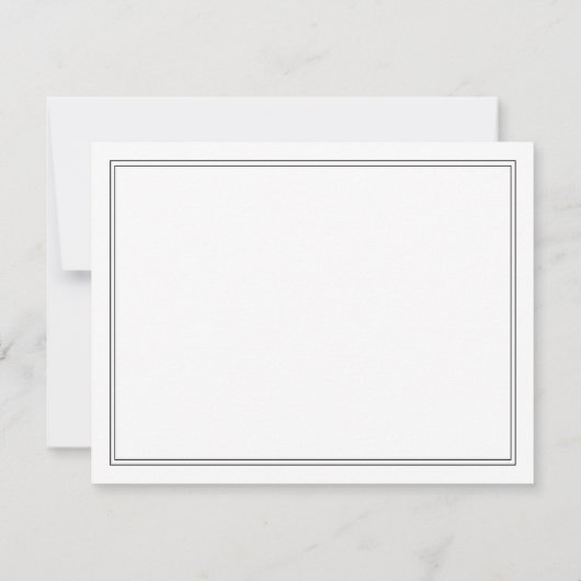 Elegant Script Monogram Name Couples ノートカード (裏面)