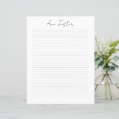 Elegant Script Monogram Personalized Stationery (スタンド正面)