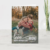 Elegant Script Mother’s Day Photo カード (正面)