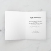 Elegant Script Mother’s Day Photo カード (内部)