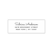 Elegant Script Name Return Address Minimalist セルフインキングスタンプ (デザイン)