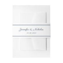 Elegant Script Navy Blue Wedding