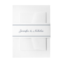 Elegant Script Navy Blue Wedding