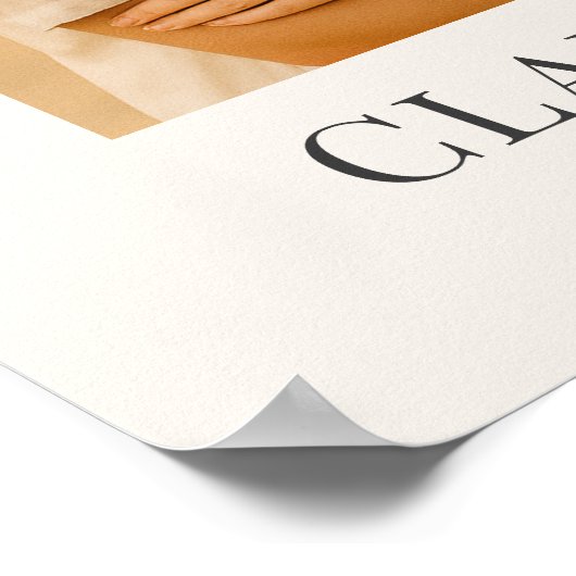 Elegant Script Night Before Photo Wedding Welcome  ポスター (角)