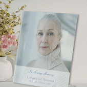 Elegant Script Photo Funeral Table Sign 台座サイン