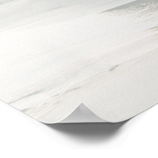 Elegant Script Photo Gold Welcome to our Wedding ポスター (角)