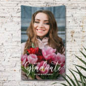 Elegant Script Photo Graduation Party 横断幕