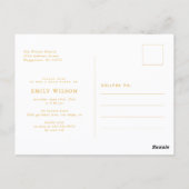 Elegant Script Photo Graduation Party Invitation ポストカード (裏面)