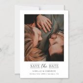 Elegant Script Photo Save the Date Magnet マグネット招待状 (正面)