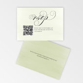 Elegant Script QR Code Wedding RSVP Response