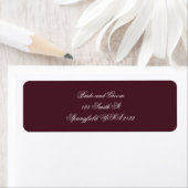 Elegant Script Return Address Labels ラベル (インサイチュ)